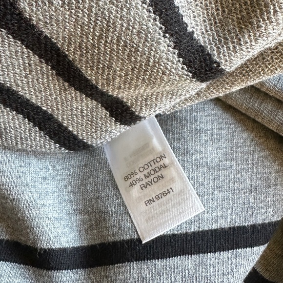 J. Jill Women’s A Line Sweatshirt Dress Striped Knee Length Size Small - Picture 11 of 12